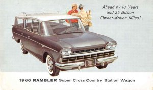 1960 Rambler Cross Country Station Wagon Car Advertising Postcard AA12604