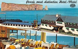 Perce, Quebec Canada   PERCE HOTEL & RESTAURANT  Roadside  Vintage Postcard