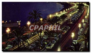 Postcard Modern Nice Promenade des Anglais night