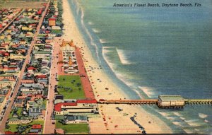 Florida Daytona Beach Looking North Curteich