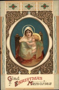 Christmas Mary and Baby Jesus Nativity Christianity c1910 Int'l Art Postcard