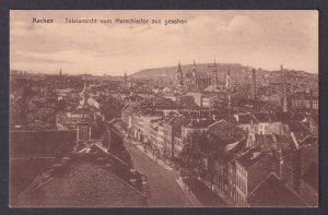 Aachen Germany City Panorama from Marschiertor 1916 WWI Feldpost Postcard