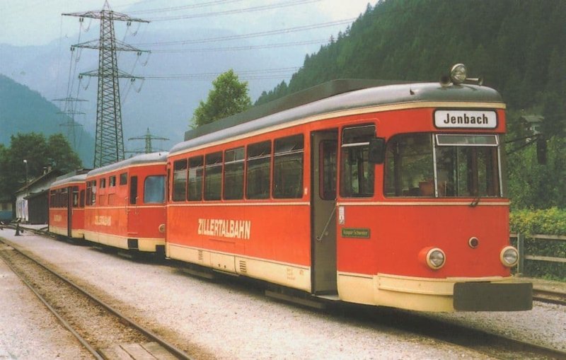 Zillertalbahn VT1 Rotterdam 1950s Dutch Diesel Tram Bus Postcard