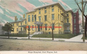 IN, Fort Wayne, Indiana, Hope Hospital, Entrance Scene, 1910 PM