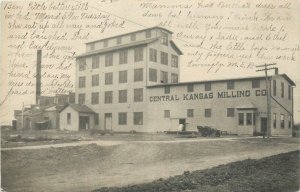 Postcard C-1905 Kansas Central Milling occupation undivided KS24-472