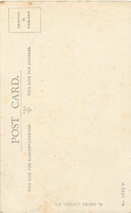 Postcard Comic advertising commercial Sofa no father