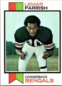 1973 Topps Football Card Lemar Parrish Cincinnati Bengals sk2513