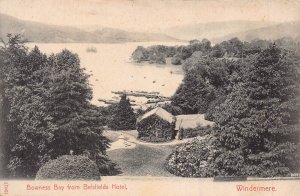 WINDERMERE CUMBRIA ENGLAND~BOWNESS BAY FROM BELSFIELDS HOTEL~PHOTO POSTCARD