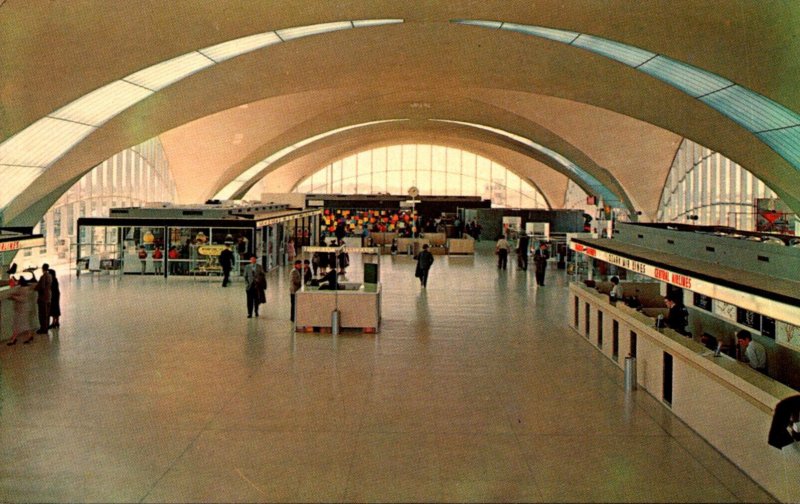 Missouri St Louis Municipal Airport Lambert Interior View Of Terminal Building