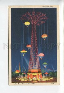 3176547 NEW YORK World's FAIR 1939 PARACHUTE JUMP Vintage PC