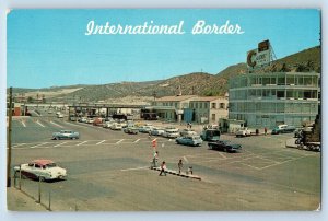 Tijuana Baja California Mexico Postcard International Border c1960's Vintage