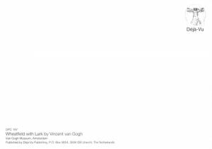 Wheatfield with Lark - Vincent Van Gogh