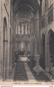 LIMOGES (Haute-Vienne), France, 1900-1910s ; Cathedral Interior