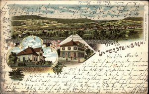 Gruss Aus Untersteinbach Germany Multi View c1900 Postcard