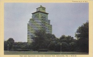 Florida Jacksonville Park Lane Apartments Seen From Memorial Park Dexter Press