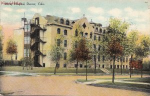 Postcard Mercy Hospital Denver 1910