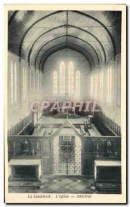 Old Postcard The Saulchoir L & # 39eglise Interior