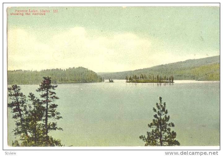Payette lake, showing the narrows, Payette lake, Idaho,00-10s