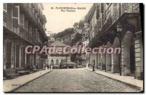 Old Postcard Plombieres Les Bains Rue Stanislas