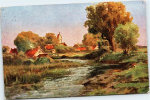 postcard scenic Nurnberg landscape - Theo Stroefer Series 471 Nuremberg Germany