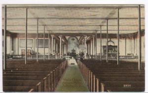 Men's Chapel Interior Auburn State Prison Auburn New York 1910c postcard