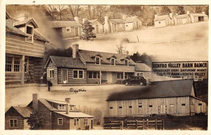 Mt Vernon Kentucky Renfro Valley Barn Dance Real Photo Antique Postcard K16693