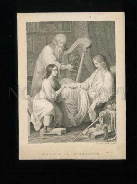 165142 Goethe WILHELM MEISTER w/ HARP by MUTTENTHALER Vintage