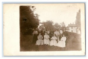 C. 1910 Mt Pleasant Michigan RPPC Family Real Photo Lot 11 Vintage Postcards F33