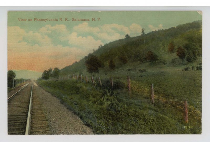 NY - Salamanca. View on the Pennsylvania Railroad