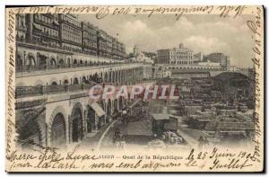 Old Postcard Alger Quai de la Republique