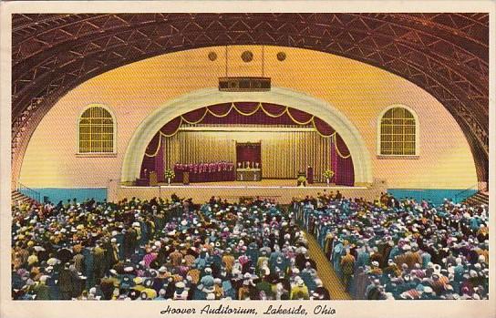 Interior Hoover Auditorium Lakeside Ohio 1965