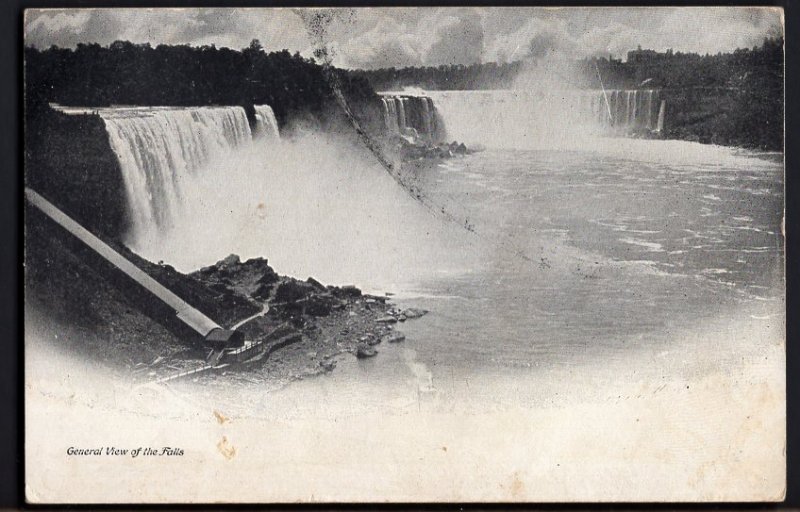 31020) New York NIAGARA FALLS General View of the Falls - pm1905 - Und/B