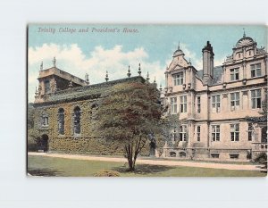 Postcard Trinity College and Presidents House Cambridge England