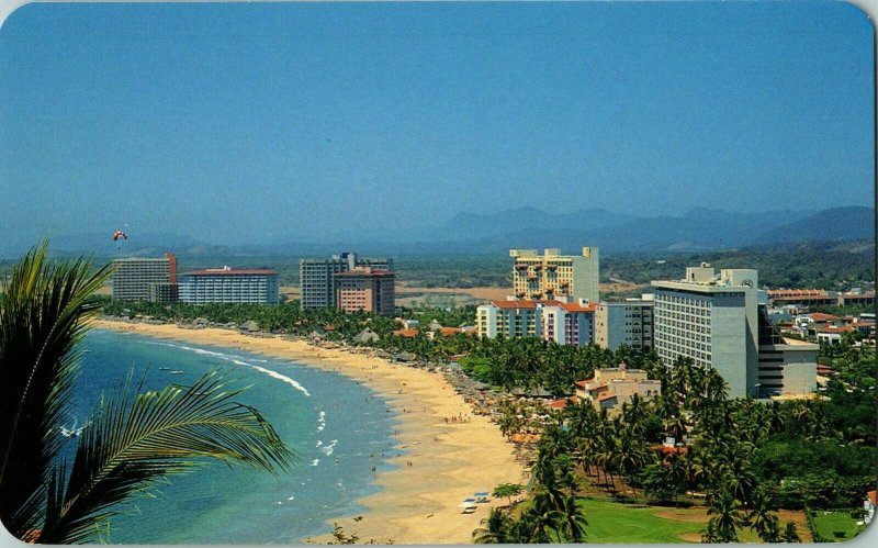 Hotels Beach Ixtapa Guerrero LLavtar Tarjeta Postal Vistacolor Mexico Postcard 