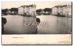 Stereoscopic Card - Bayonne - Nive - Old Postcard