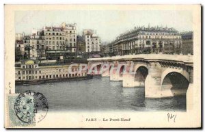 Old Postcard Paris Pont Neuf