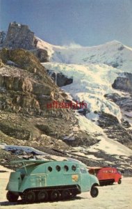 SNOWMOBILES TRANSPORT VISITORS, CANADIAN ROCKIES ALBERTA CANADA 1965 Shaw photo