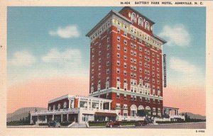 Postcard Battery Park Hotel Asheville NC