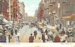 NEW YORK CITY~HESTER STREET POSTCARD