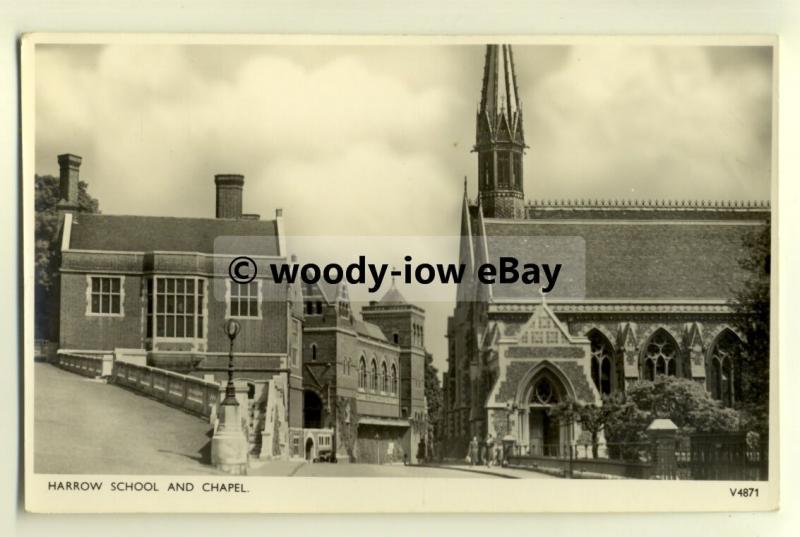 tp8095 - Berks - View of Harrow School and Chapel in the 40/50s - Postcard