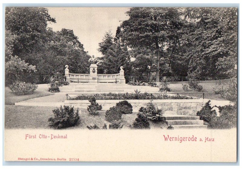 c1905 Furst Otto Monument Wernigerode a. Harz Germany Antique Postcard