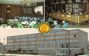 ROCKFORD, Illinois IL ~ QUALITY MOTEL~Midtown  COFFEE SHOP  Roadside Postcard