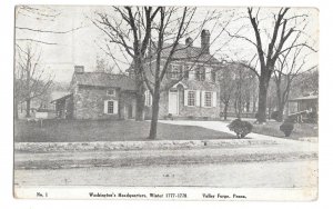 Valley Forge George Washingtons Headquarters J U Francis Oaks PA Postcard