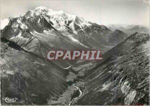 Modern Postcard Chamonix (Haute Sav) Vallee de Chamonix and Mont Blanc in the...