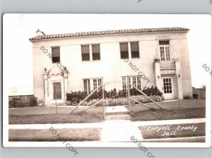 c1935 Coryell County Jail Prison GATESVILLE Texas TX RPPC Real Photo Postcard