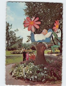 Postcard Rock-A-Bye, Baby, Storybook Gardens, Wisconsin Dells, Wisconsin