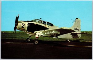 Airplane Douglas A-IE Skyraider Used by The US Navy AD-5 Aircraft Postcard