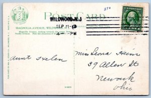 1913 MAGNOLIA AVENUE ARCADIA HOTEL WILDWOOD NJ ANTIQUE POSTCARD