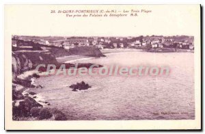 Old Postcard SAINT-QUAY-PORTRIEUX three beaches