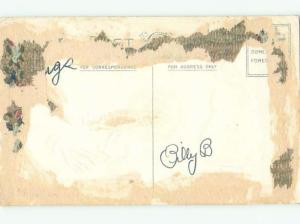 Pre-Linen Easter CUTE BUNNY RABBIT BESIDE GIRL READING AB3588